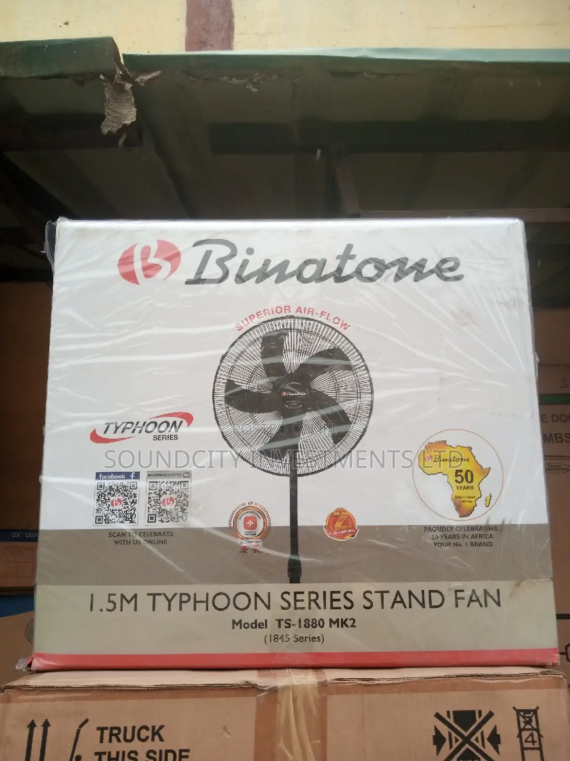 Binatone Typhoon Superior Airflow Fan.