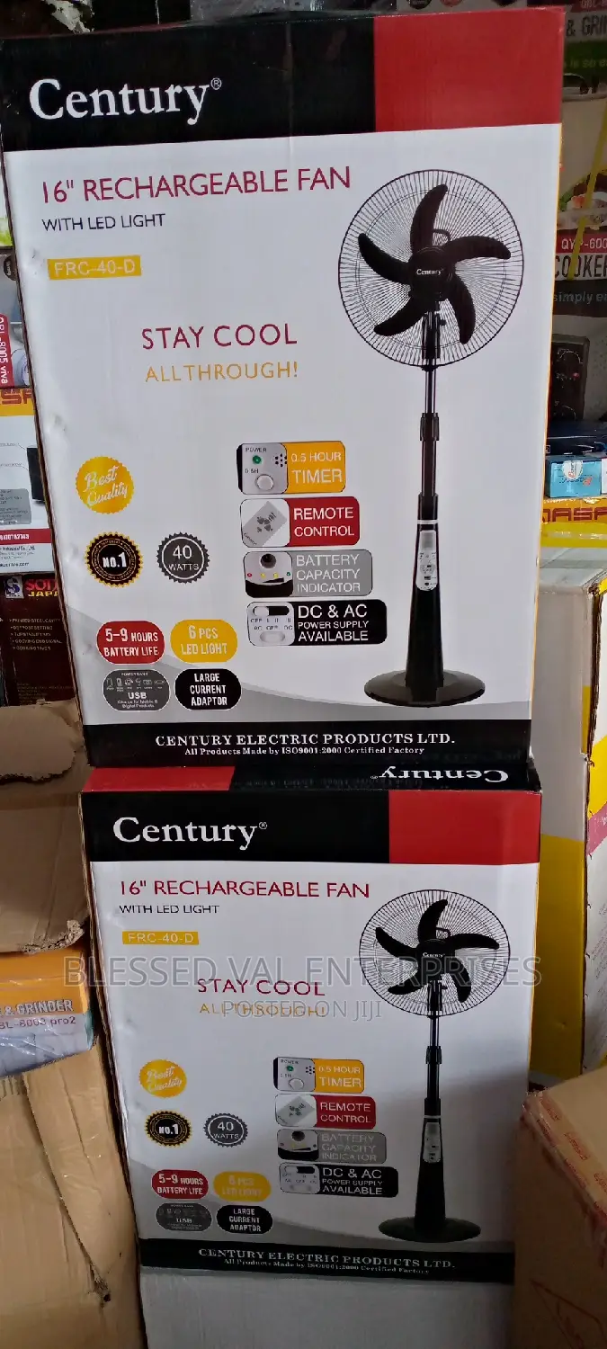16 Inches Century Rechargeable Fan
