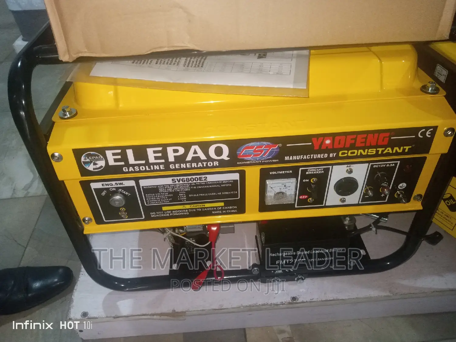 Elepaq Sv28000e2 Kick and Start Generator+Wheel and Tyres