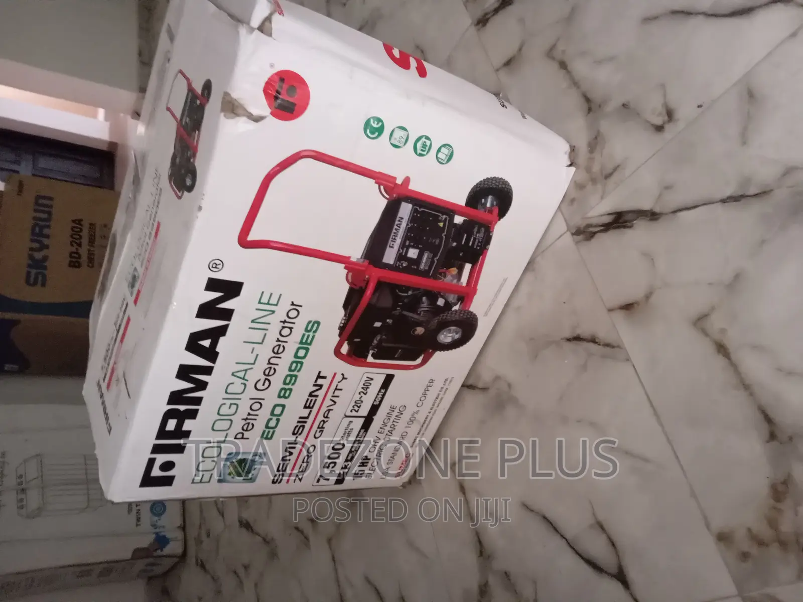 Original 7.5kva Firman Generator With Key+Tyre