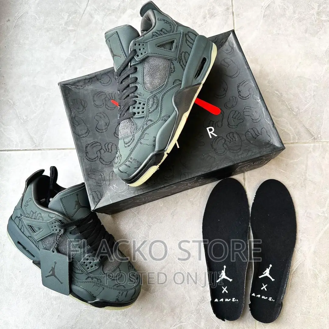High Quality Air Jordan 4 Retro Kaws Cool Grey Sneakers
