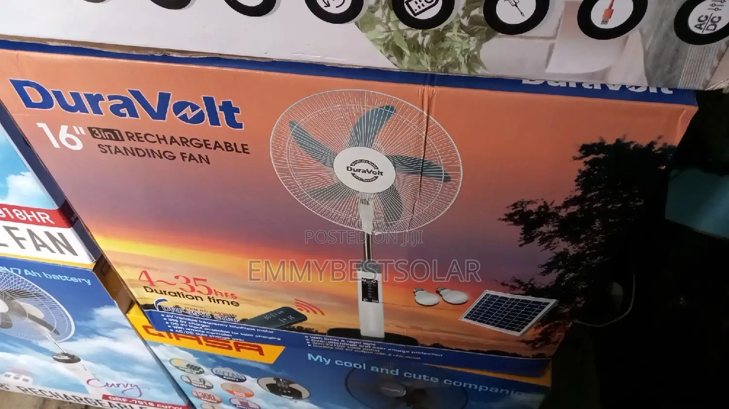 18 Inches S DURA VOLT Solar Fan