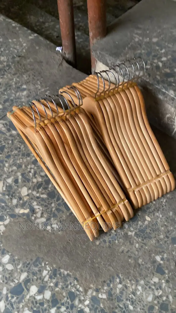 Neat Pairs of Wooden Hangers