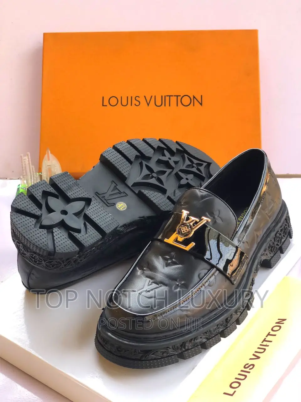 Louis Vuitton Men Luxury Designer Flat Coperate Shoe