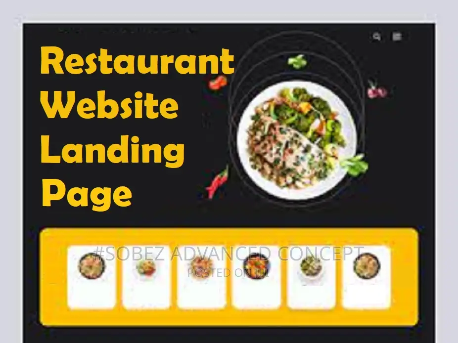 Foodie Website Landing Page