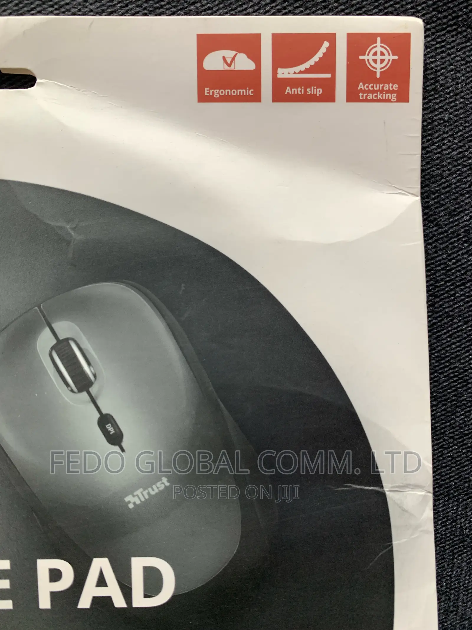 Trust Ergonomic Mouse Pad With Gel Filled Wrist Rest.