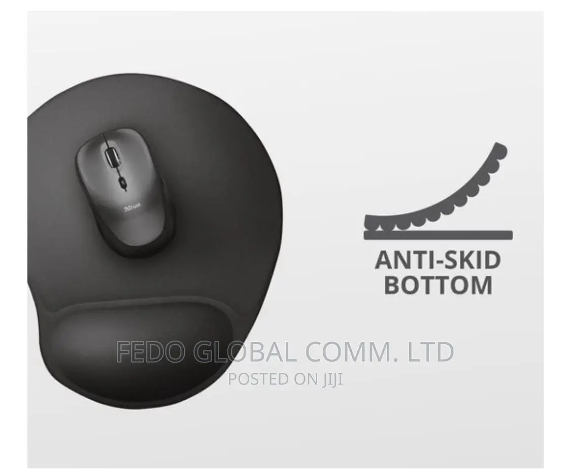 Trust Ergonomic Mouse Pad With Gel Filled Wrist Rest.