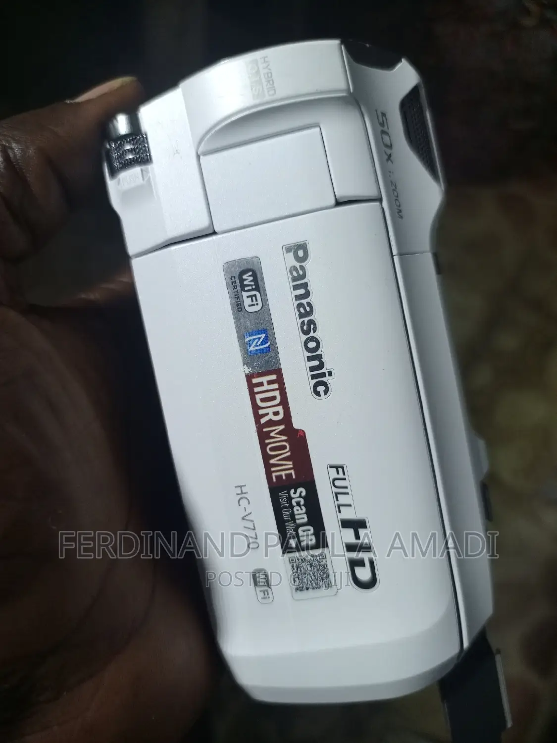 Panasonic Pro Video Camera With External Memory Card Place