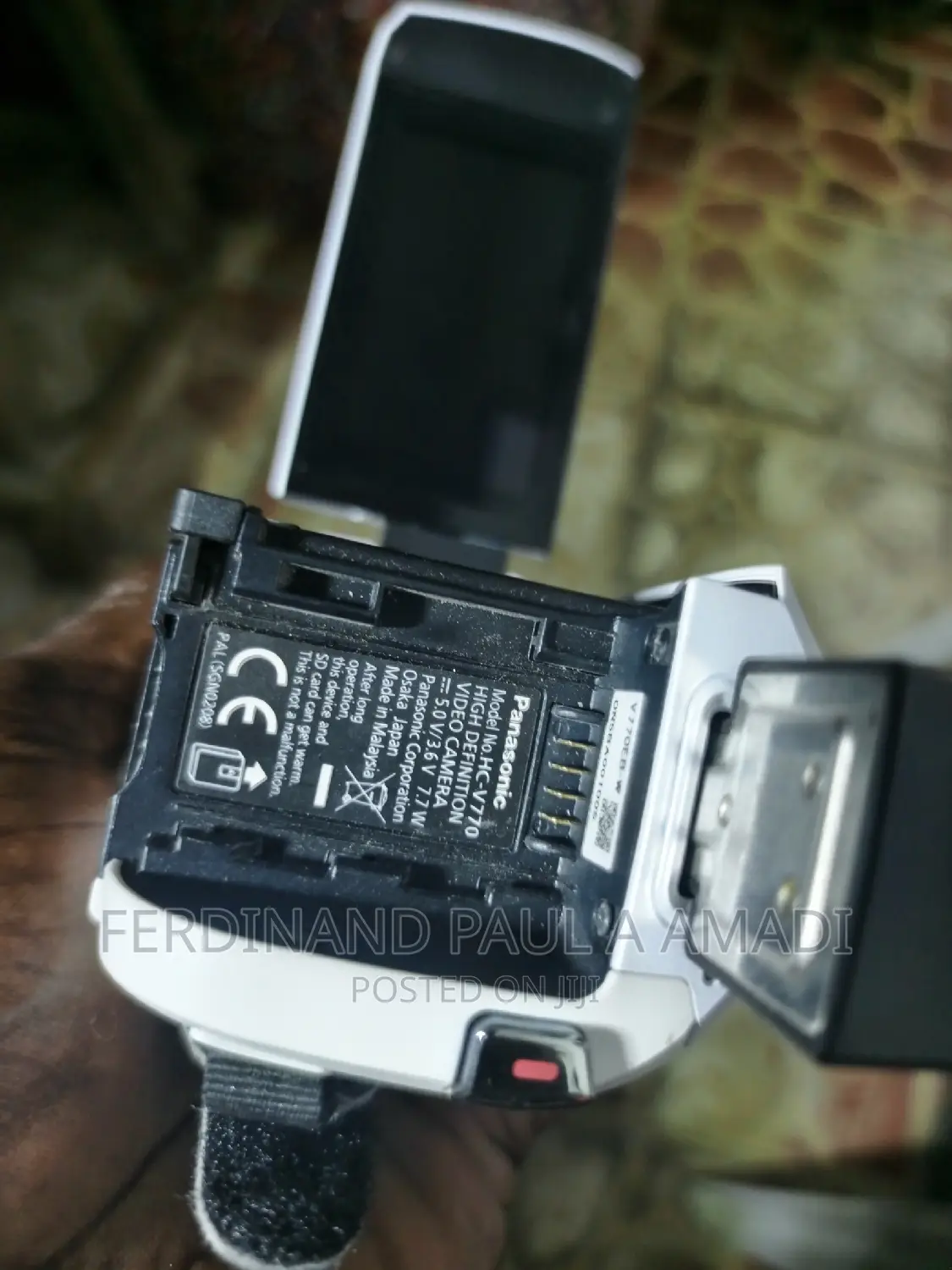 Panasonic Pro Video Camera With External Memory Card Place