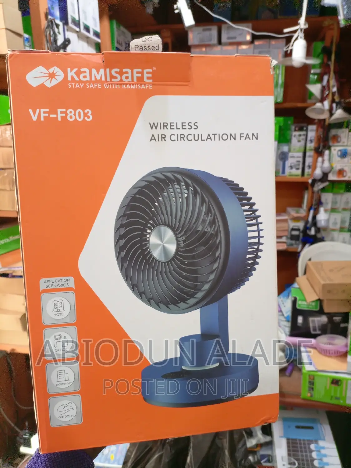 Kamisafe Rechargeable Wireless Air Circulation Fan