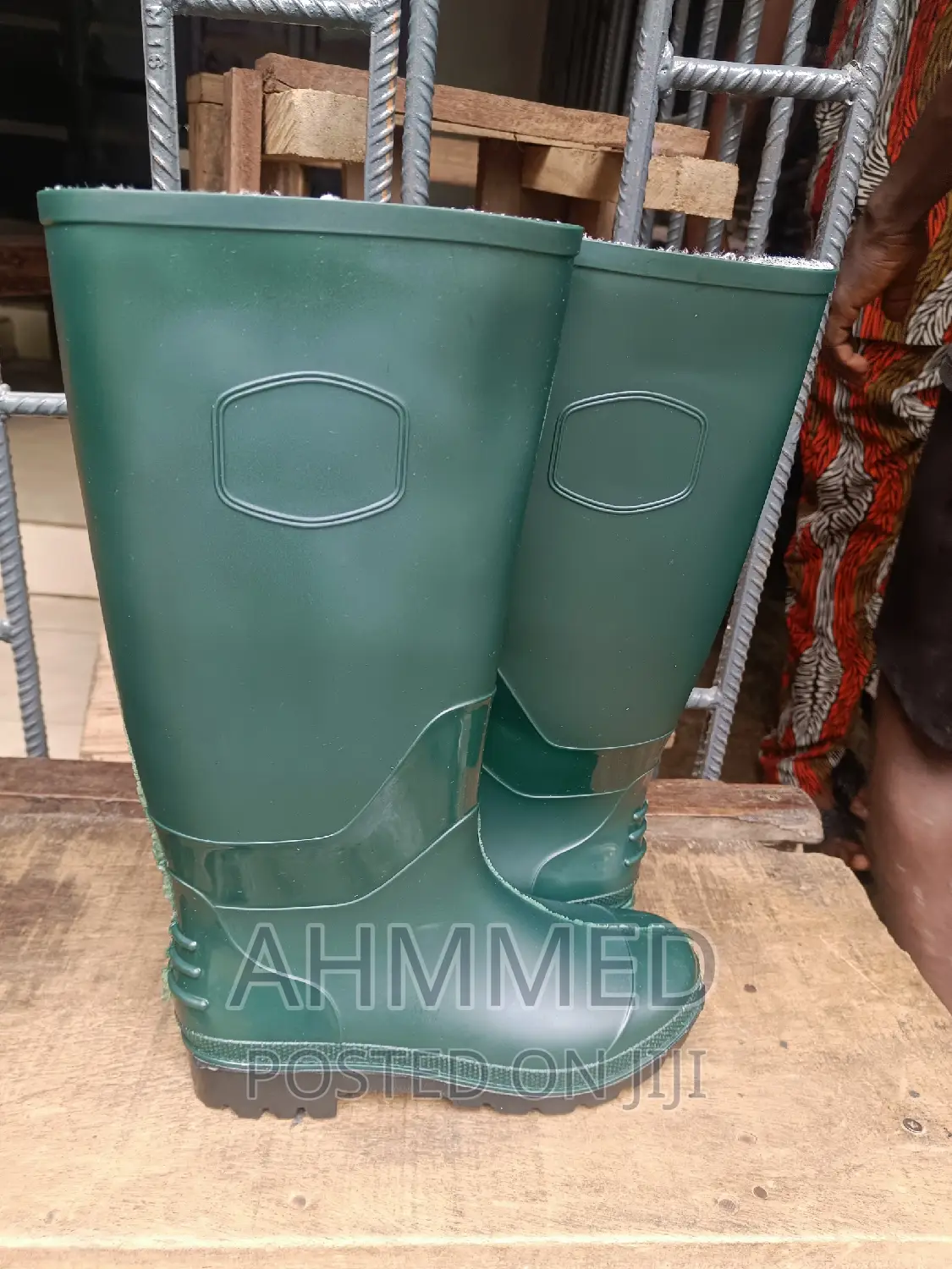 Green Rain Boots