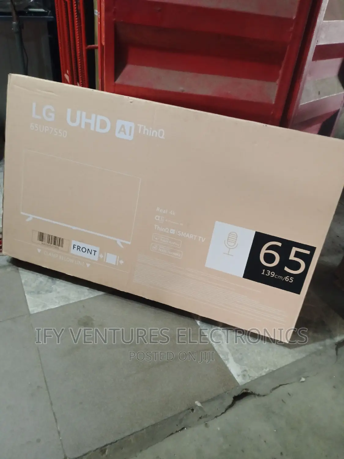 65"LG Smart TV With Bluetooth and Voice Recognition.