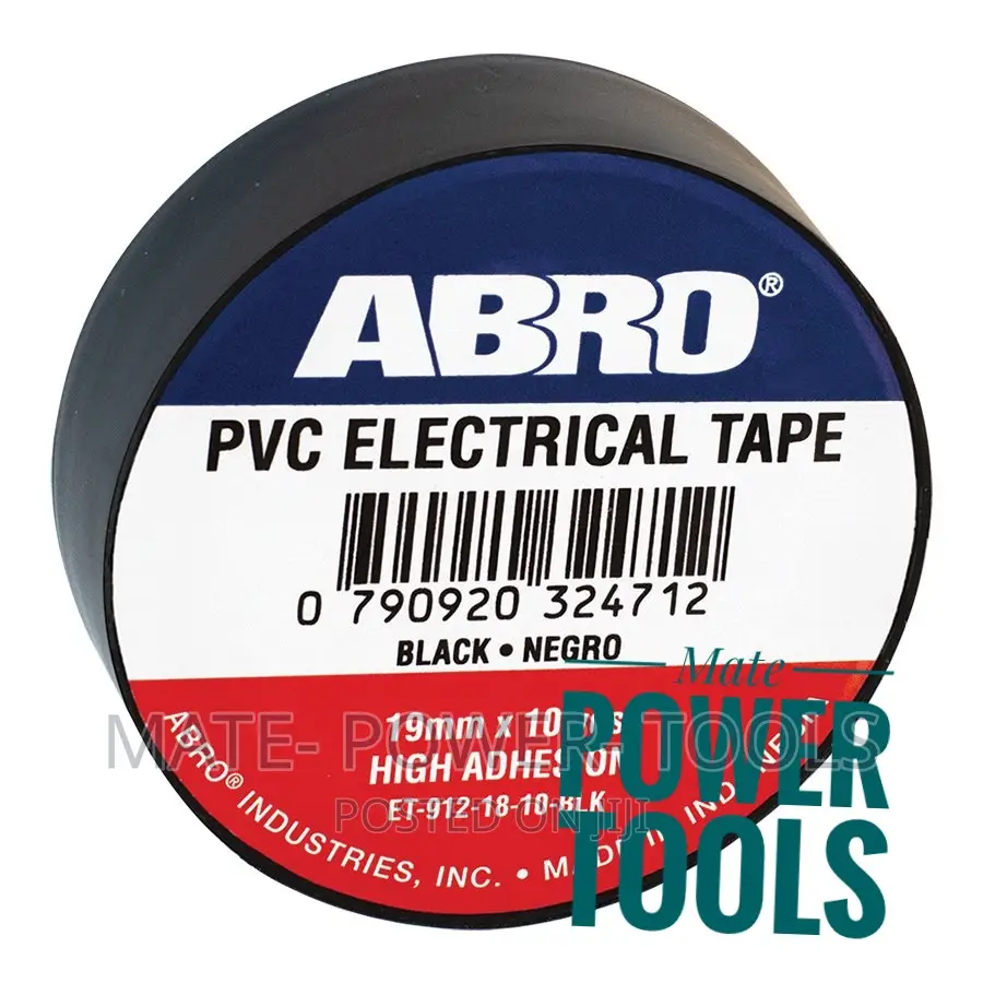 Abro PVC Electrical Tape - 19mm X 10 Yards