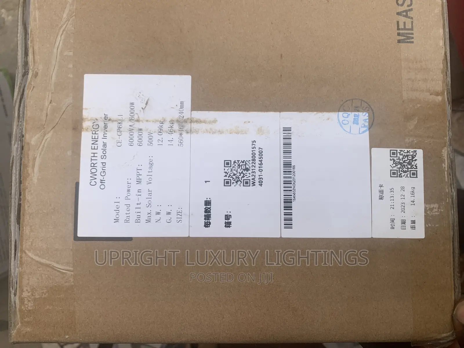 CWORTH ENERGY Inverter. 6kva