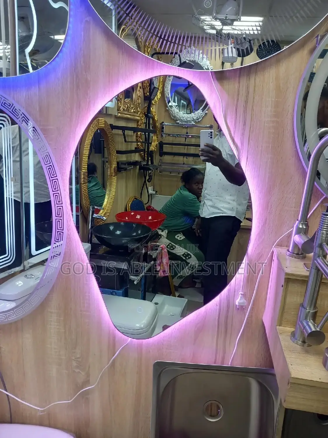 Triple Light Sensor Mirror