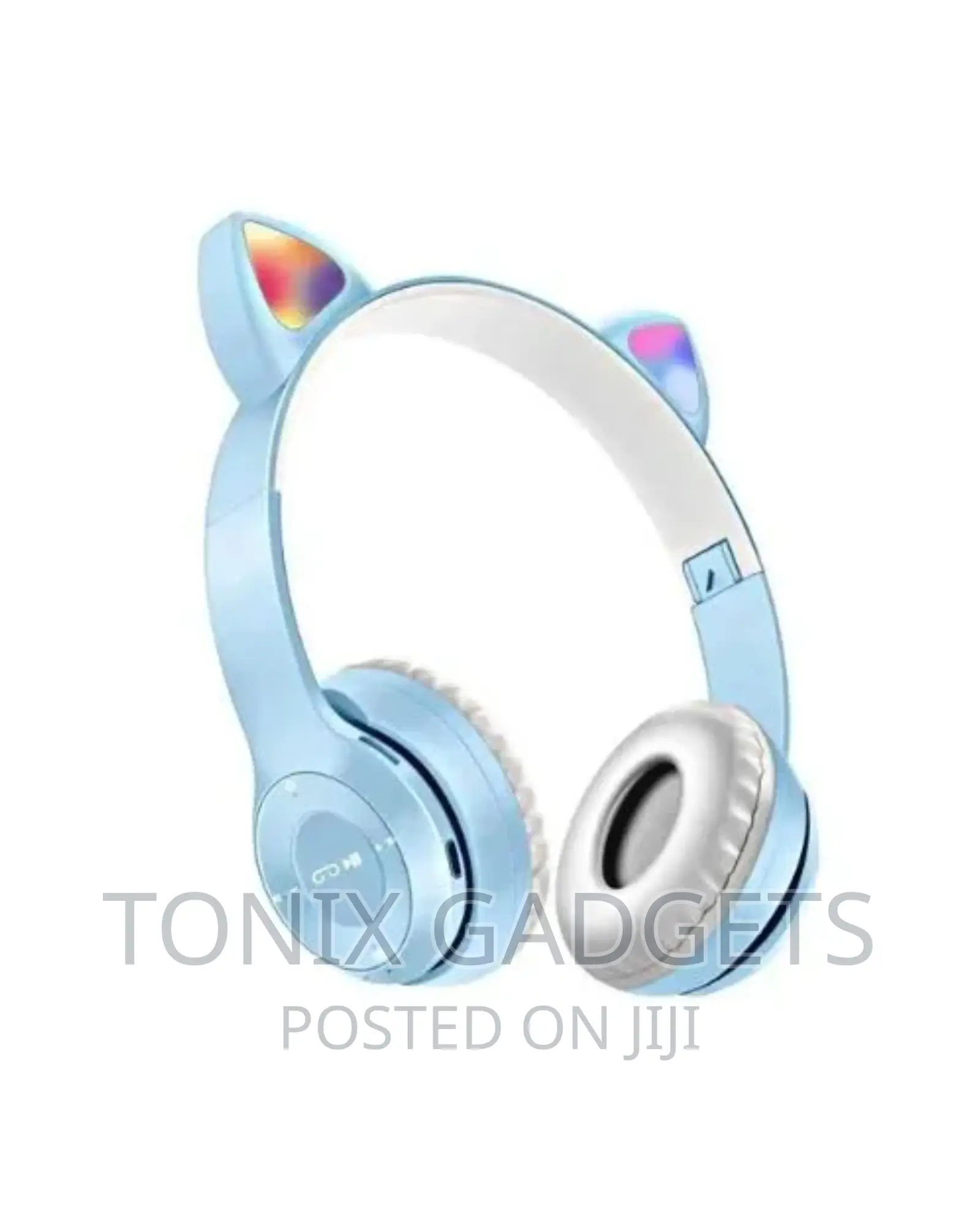 Cat Ear Headphones With Led, Microphone Excellent Audio
