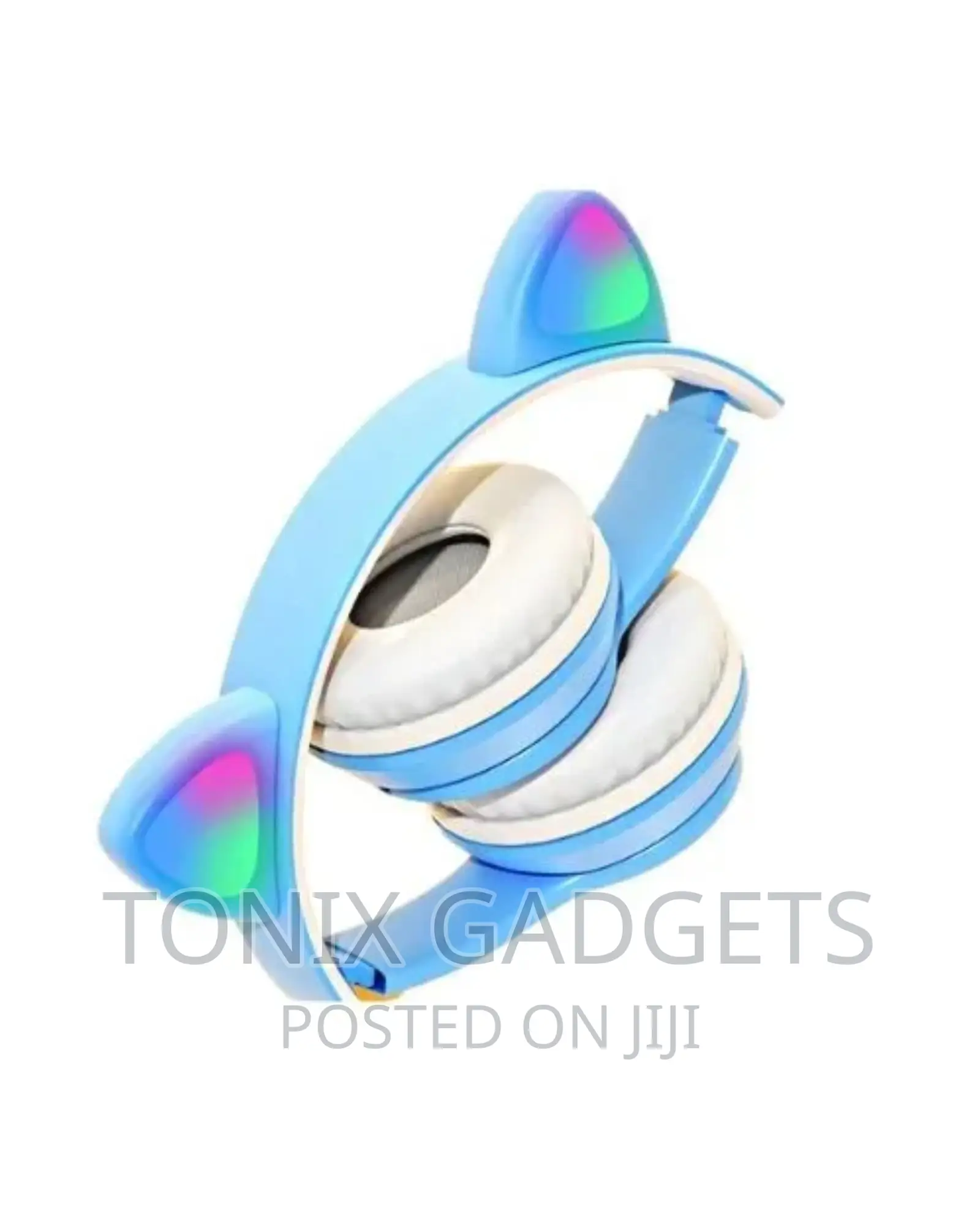 Cat Ear Headphones With Led, Microphone Excellent Audio