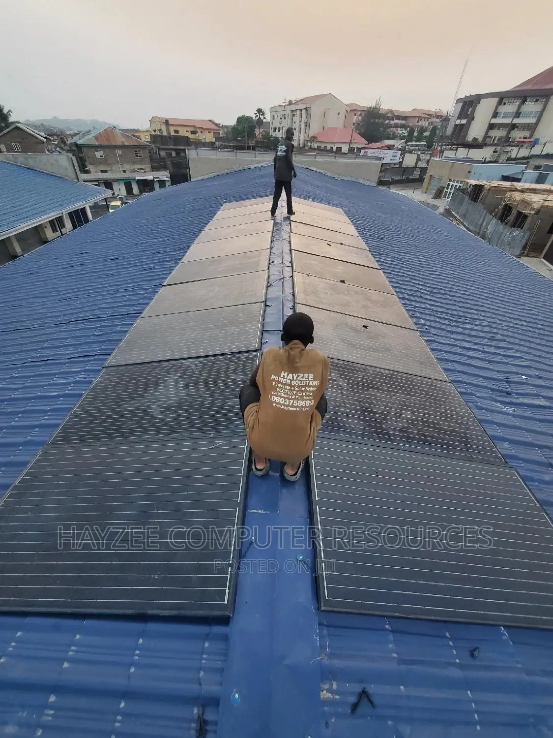 Installation of 7.5kva Hybrid Inverter With 5000wats Solar