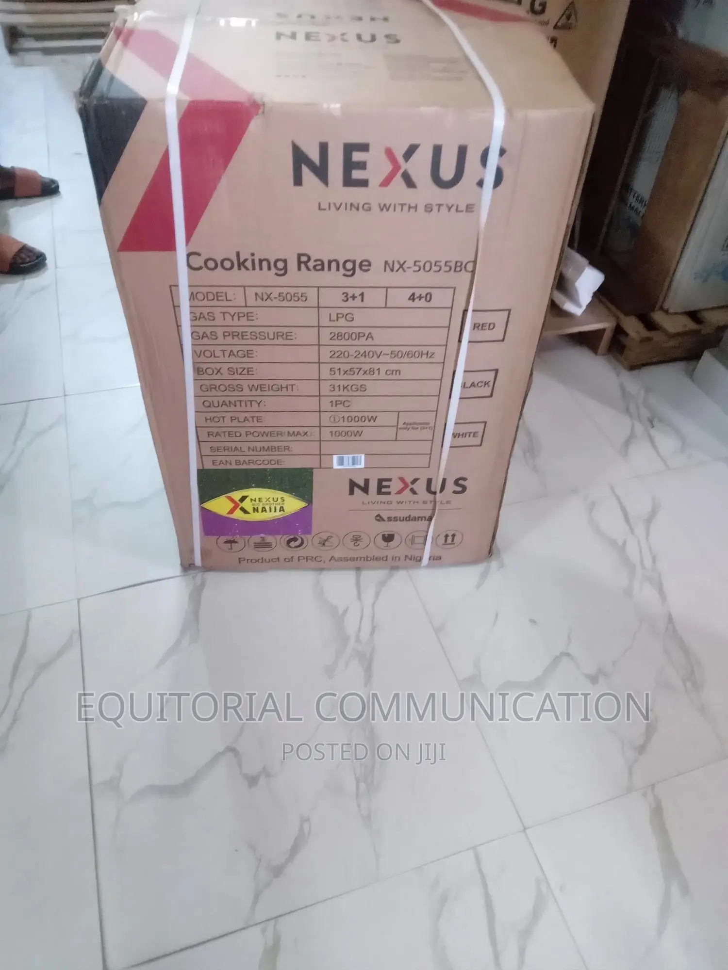 Nexus 4 Gas Burner Cooker With Oven - Nx-5055 - 50x55