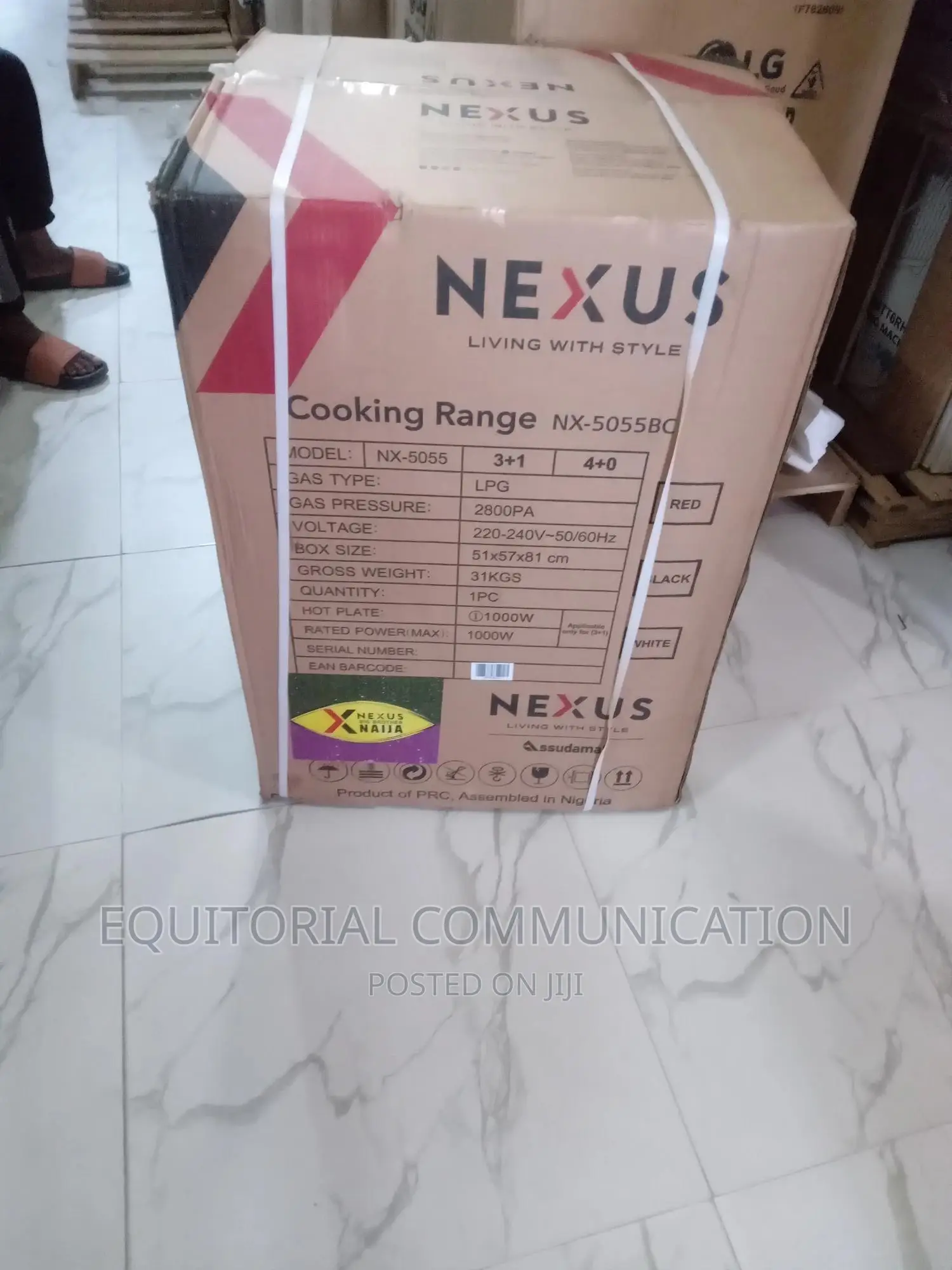 Nexus 4 Gas Burner Cooker With Oven - Nx-5055 - 50x55