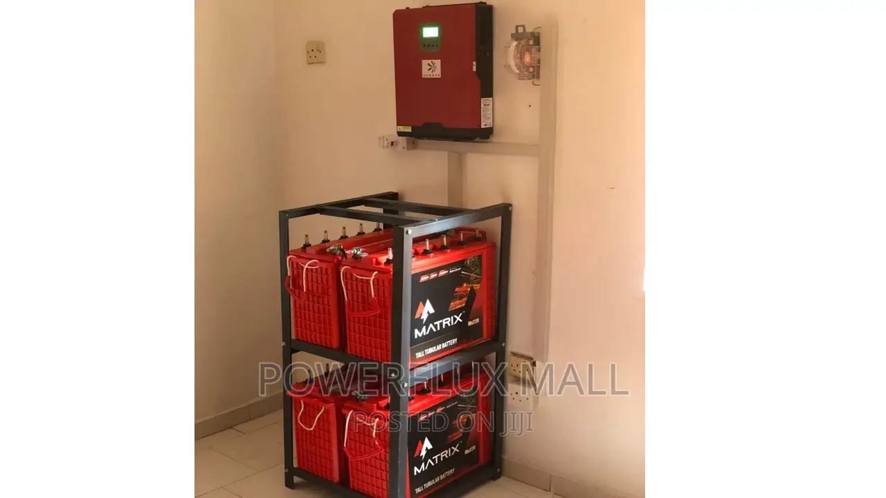 5kva Inverter, 4 Tubular Battery ,8 Solar Panels Solution