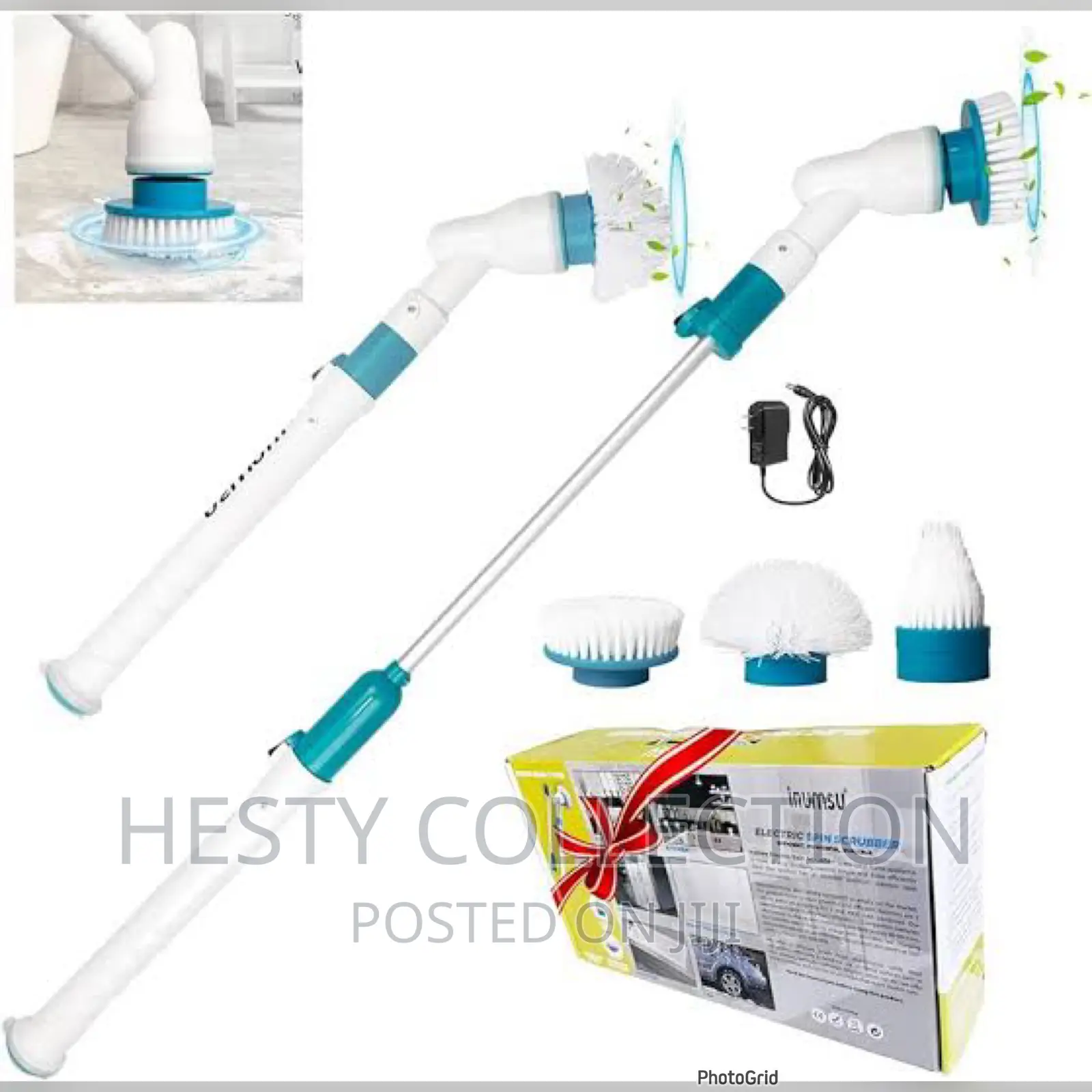 Electric Rechargeable Cordless Hurricane Spin Scrubber