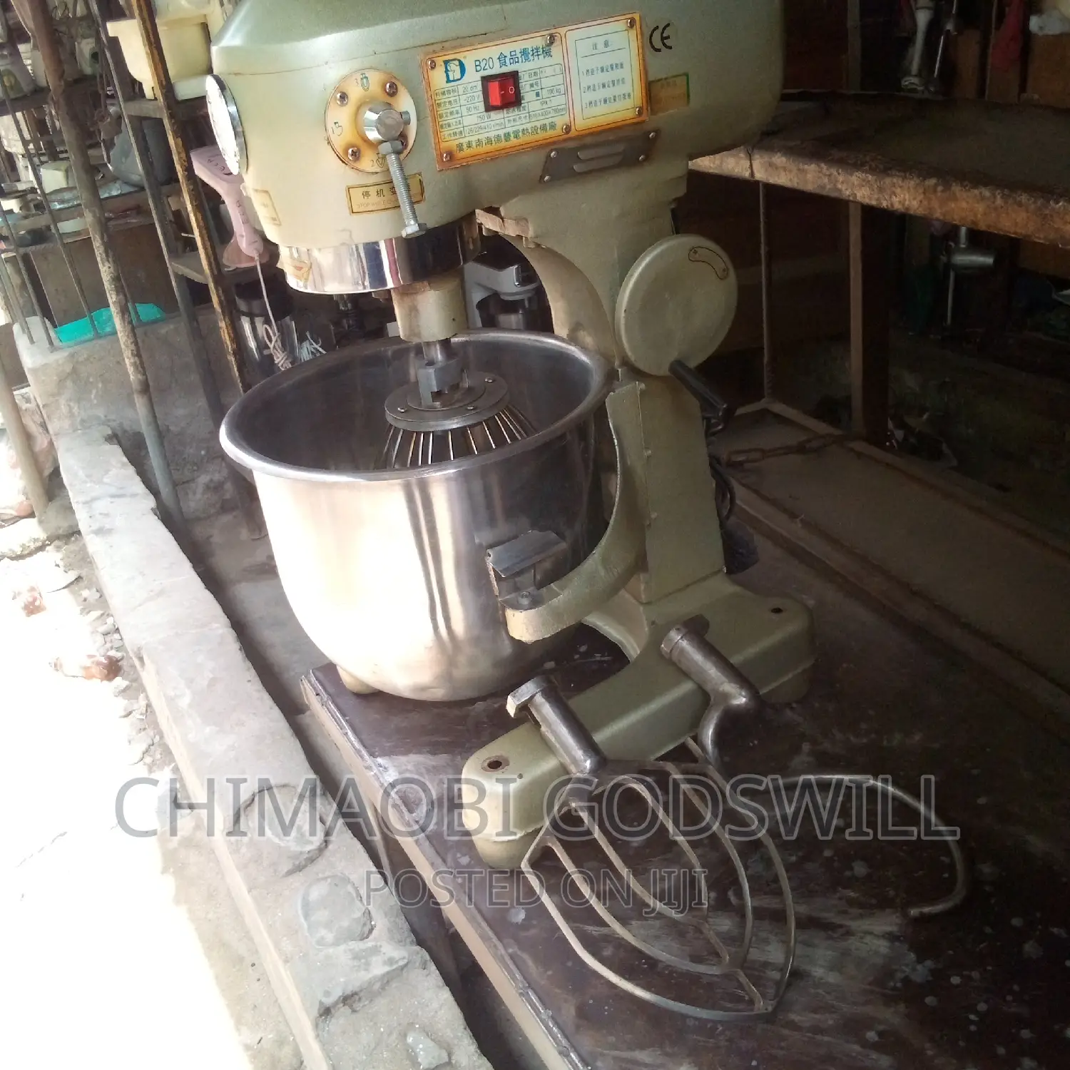 Industrial Mixer Dough Mixer 20 Litres Cake and Bread Mixer