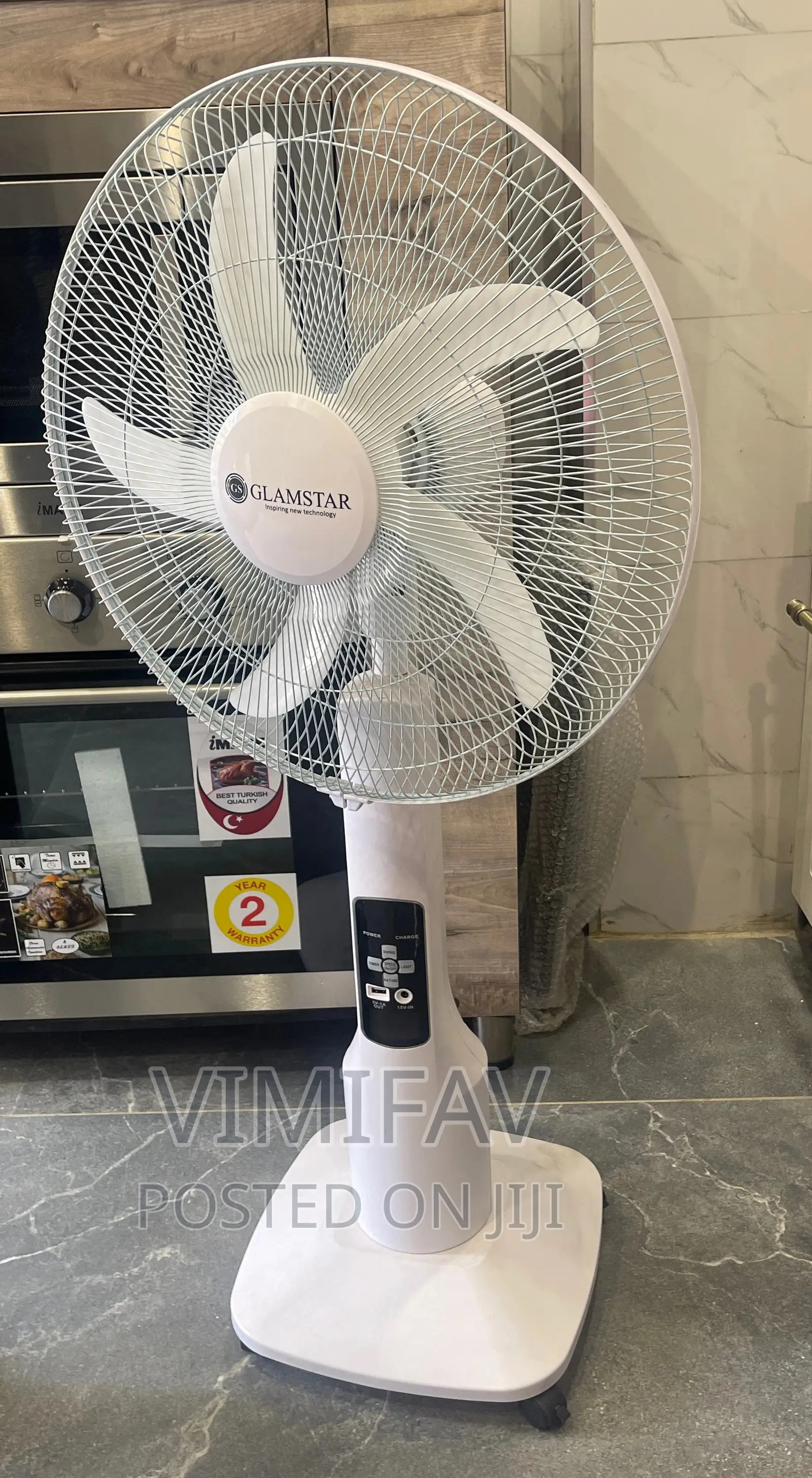 Glamstar 18inches Rechargeable Fan