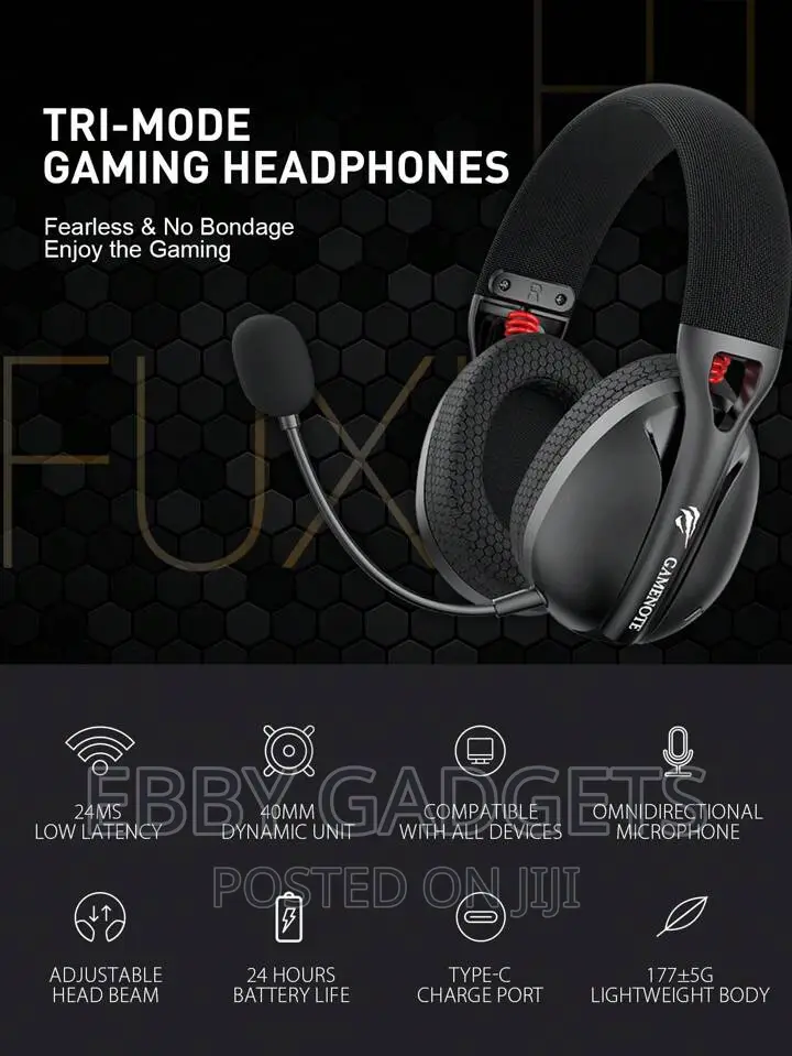 GAMENOTE Fuxi-H1 Tri-Mode Gaming Headphones