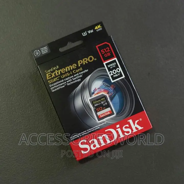 Sandisk 512GB Extreme PRO SDXC UHS-I Memory Card