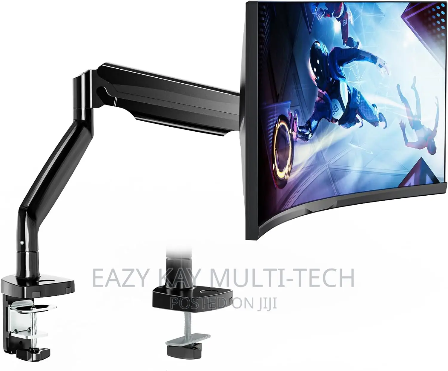 SMAAT Single Gas Spring Monitor Arm for 13"-35" Screen
