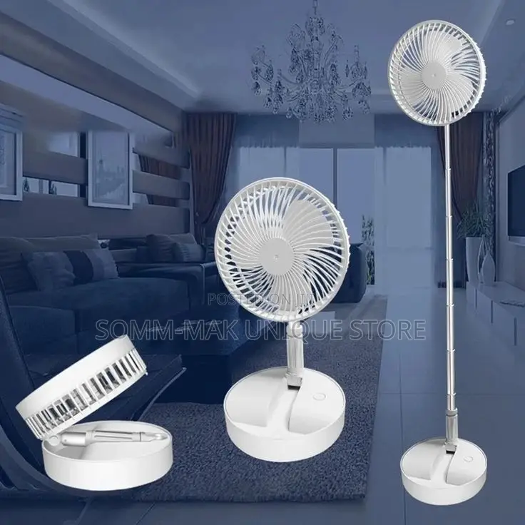 Multi-Function Rechargeable Table Fan - Can Be Stretched