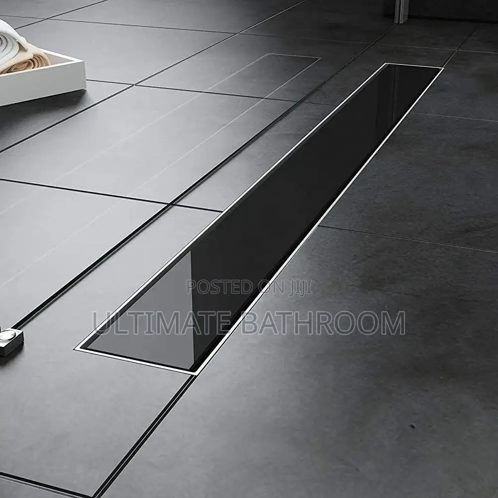 60cm Glass Bathroom Floor Drainage
