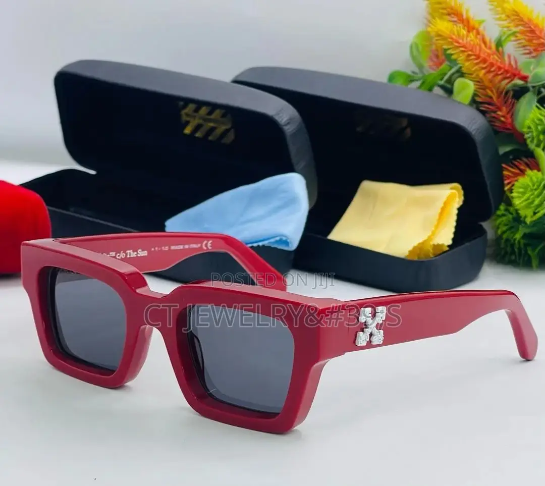 Original Bolf Frame Off-White Shades in Blue, Brown, Red White (Thick)