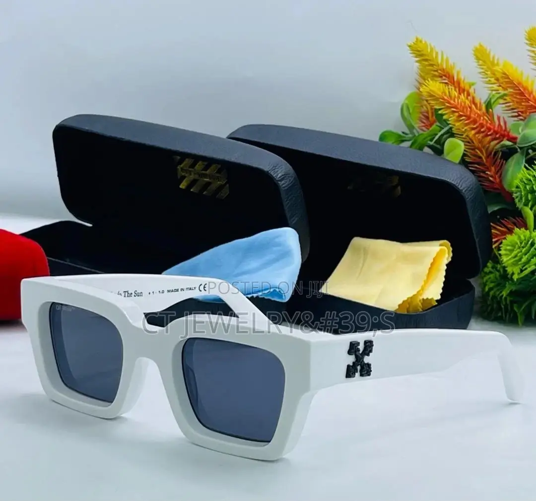 Original Bolf Frame Off-White Shades in Blue, Brown, Red White (Thick)