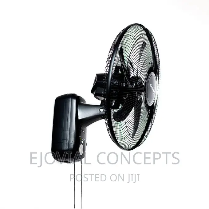 Century 18 Inches Rechargeable Wall Fan (FRCB 45) - Black