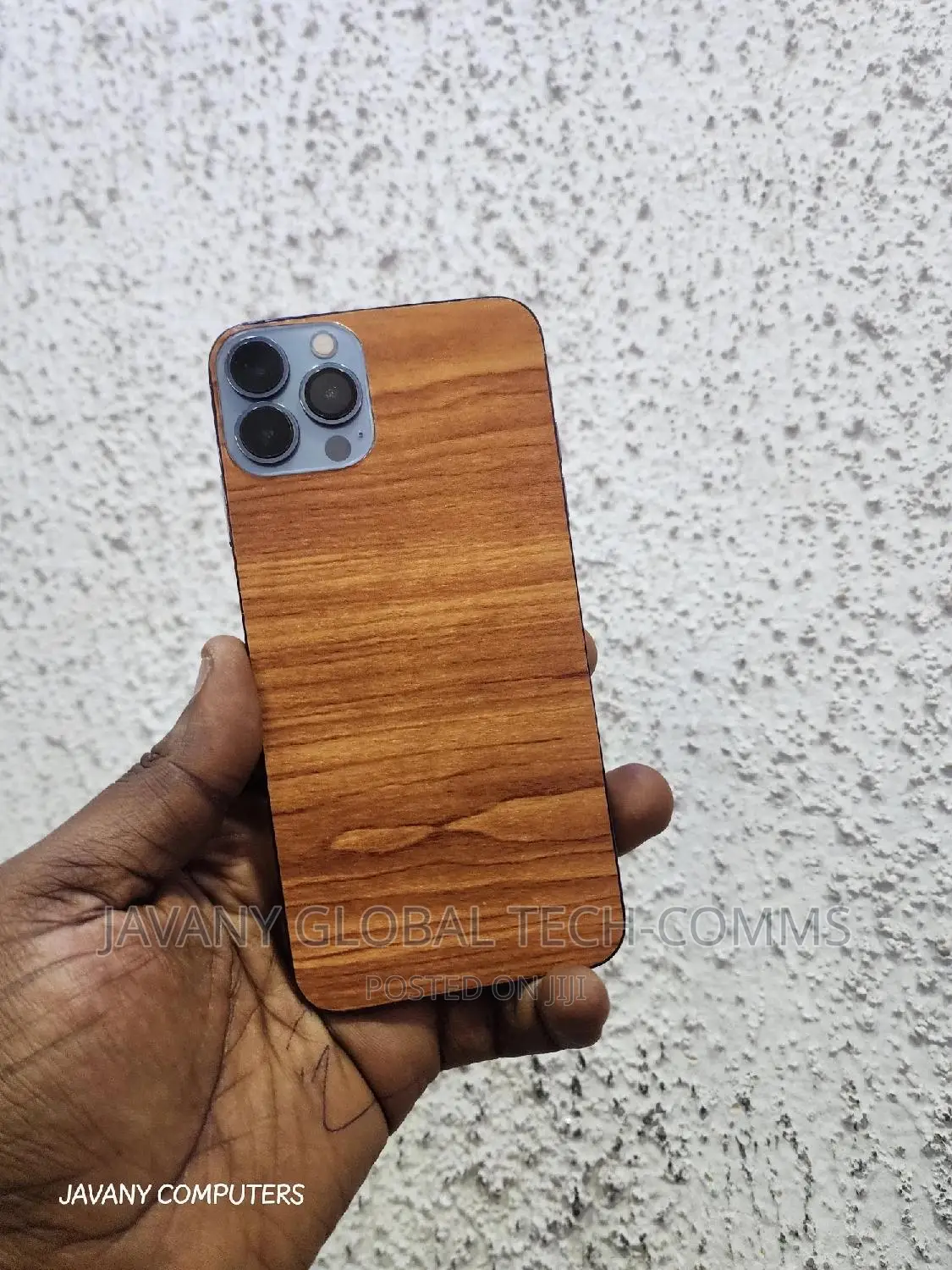 Wooden Phone and Laptop Stickers
