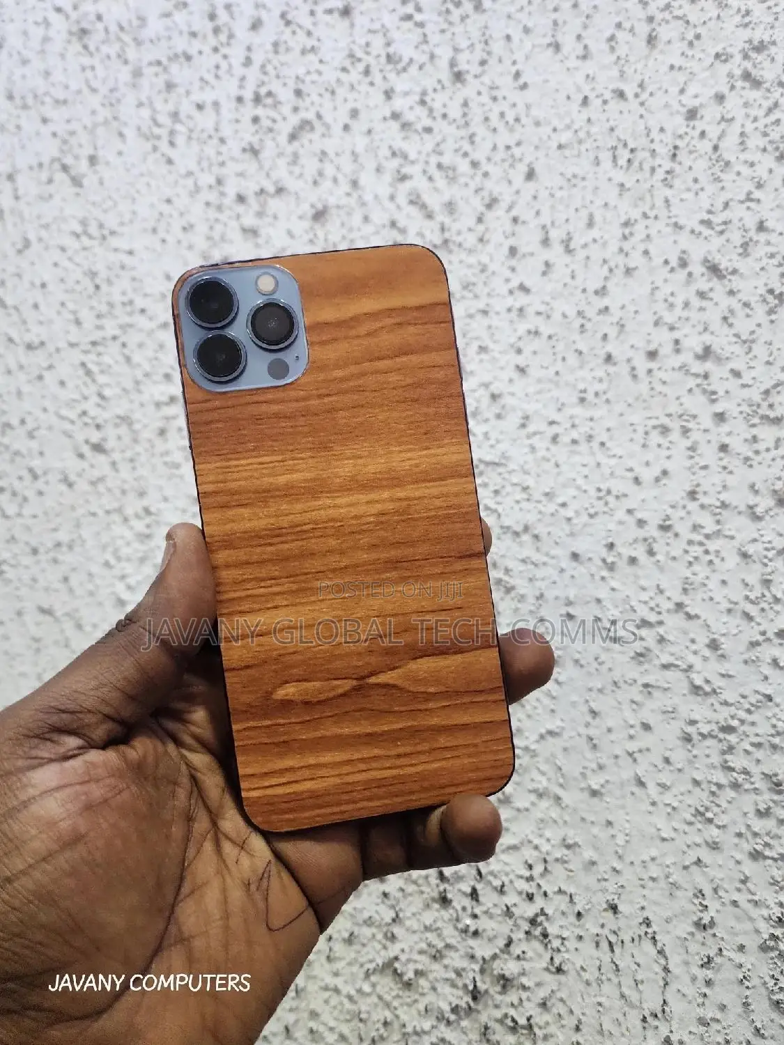 Wooden Phone and Laptop Stickers