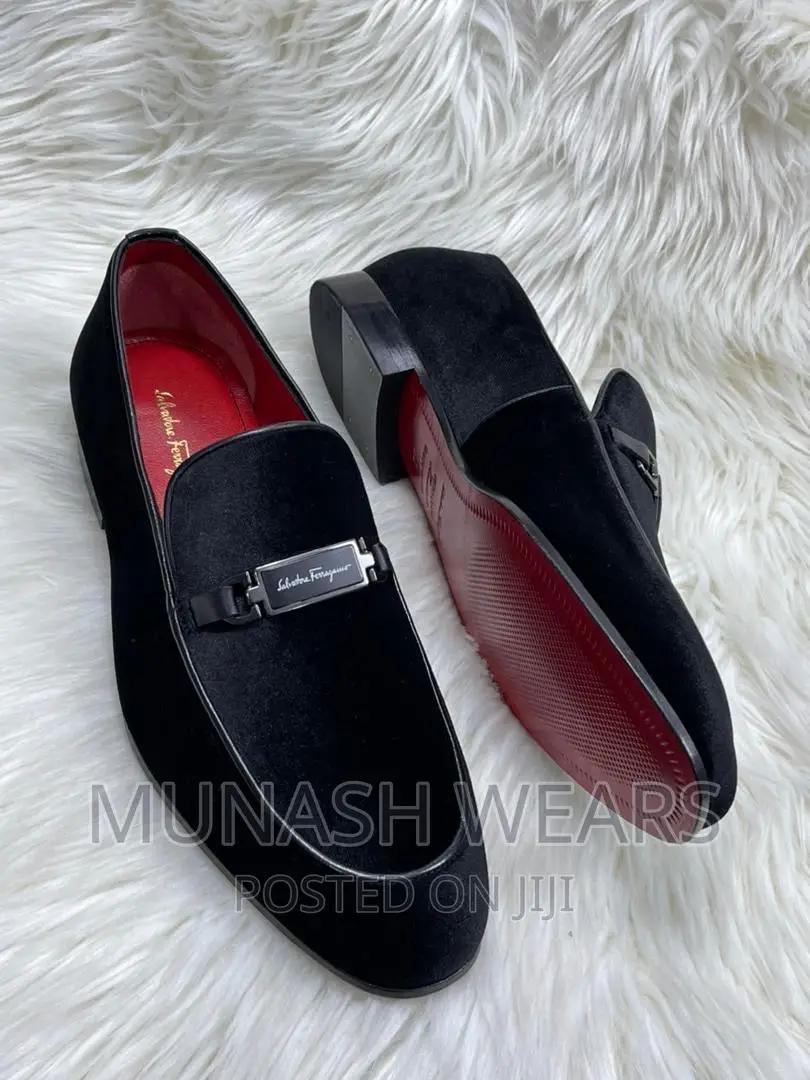 Original Italian Salvatore Feragamo Velvet Shoe