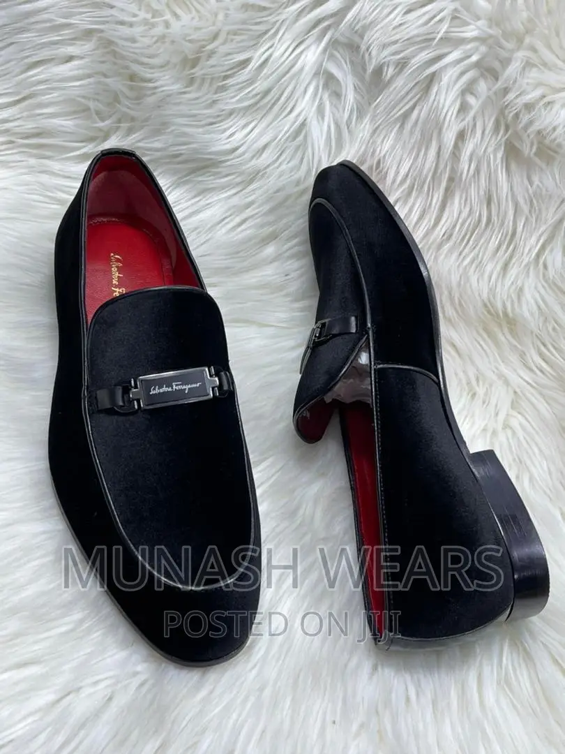 Original Italian Salvatore Feragamo Velvet Shoe