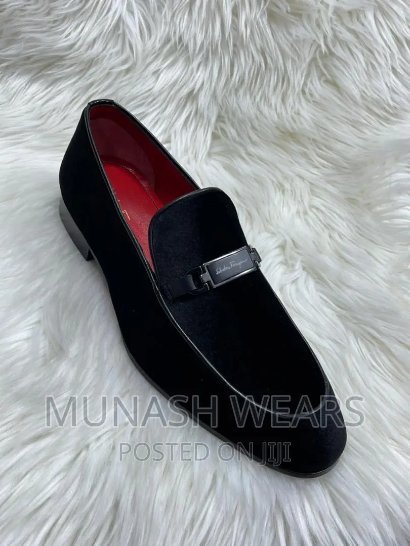 Original Italian Salvatore Feragamo Velvet Shoe