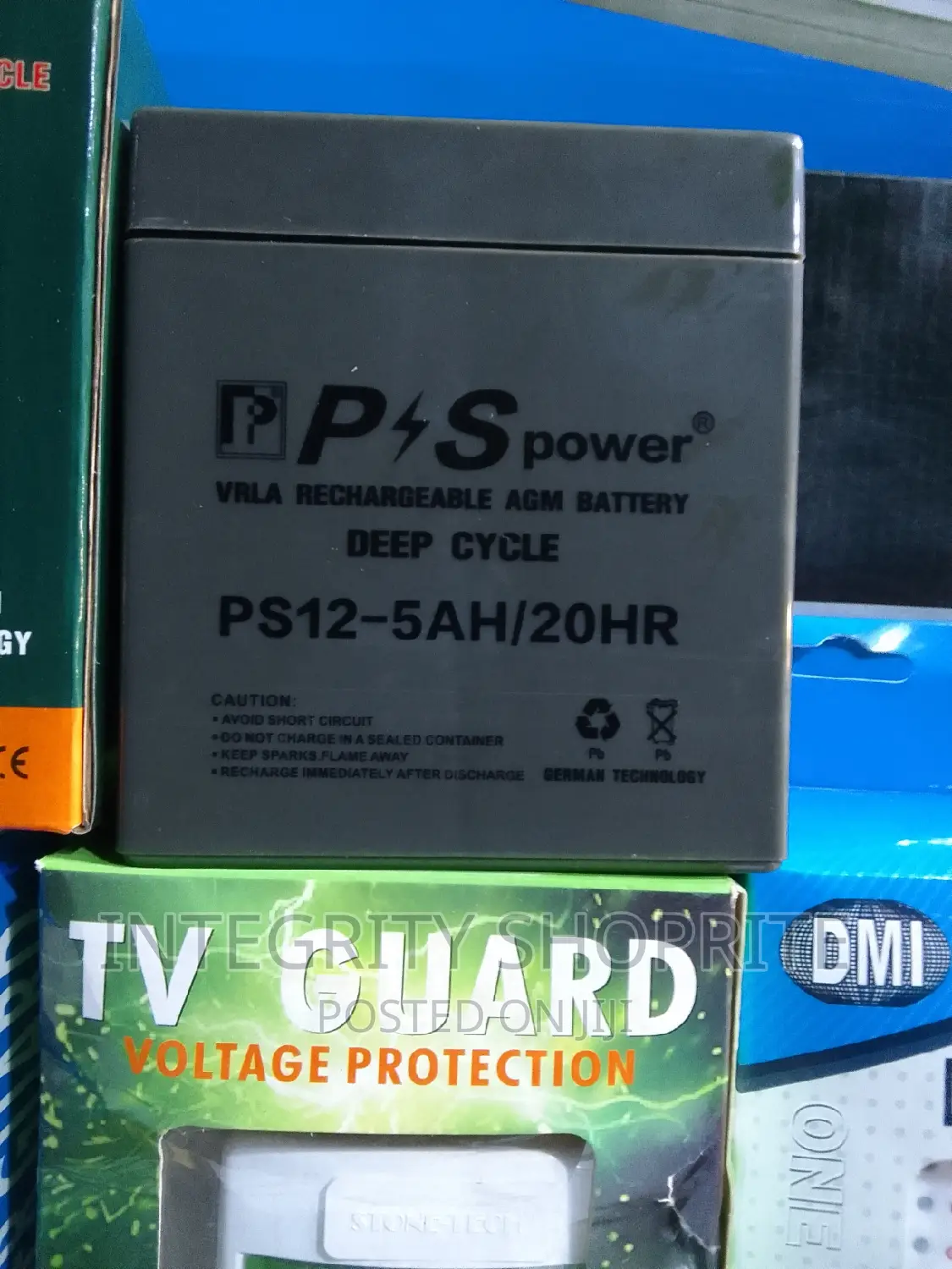 P S 12 -5ah -20hr Power Rechargeable Battery