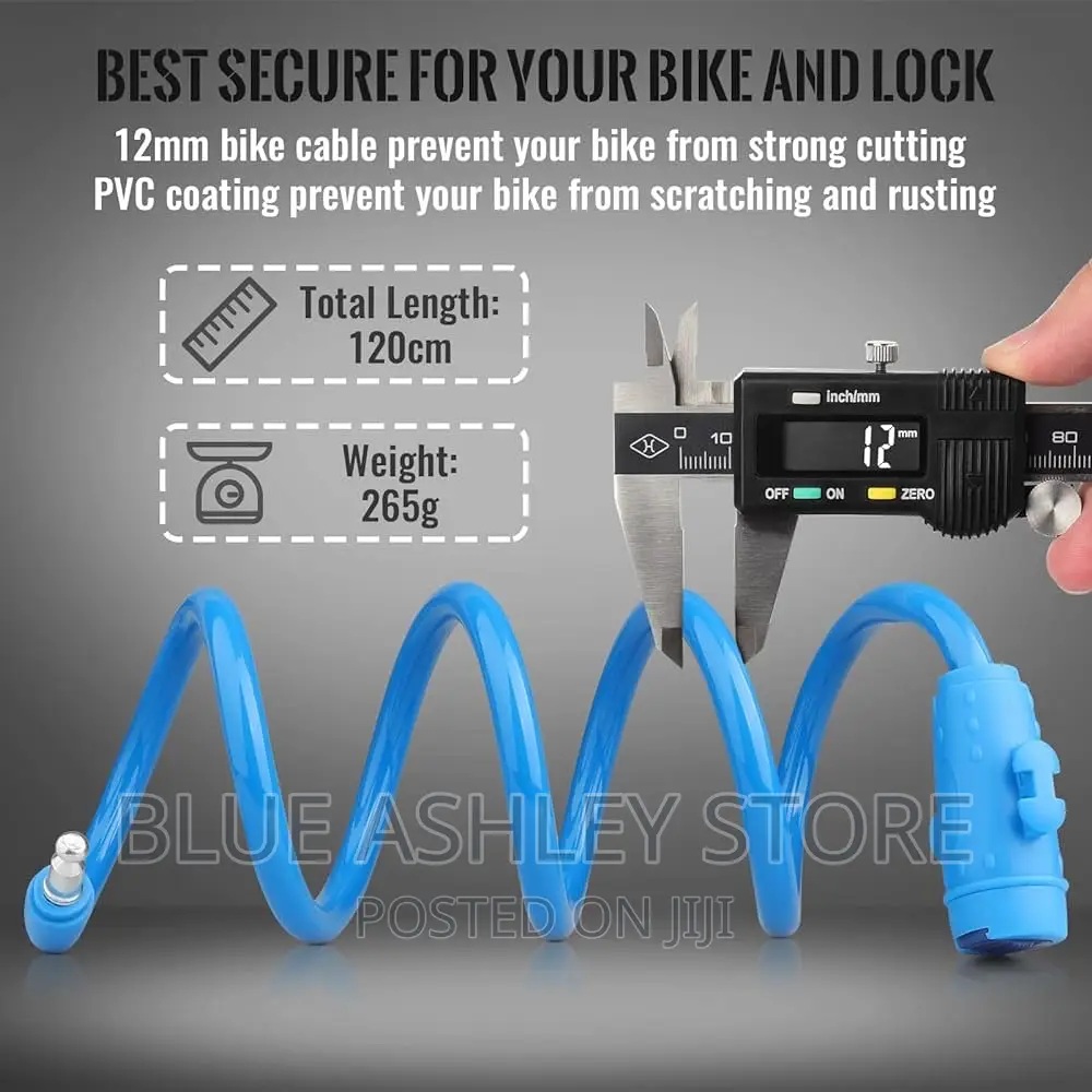 Bicycle Lock Cable, [4ft/1.2m] Diyife Bike Lock