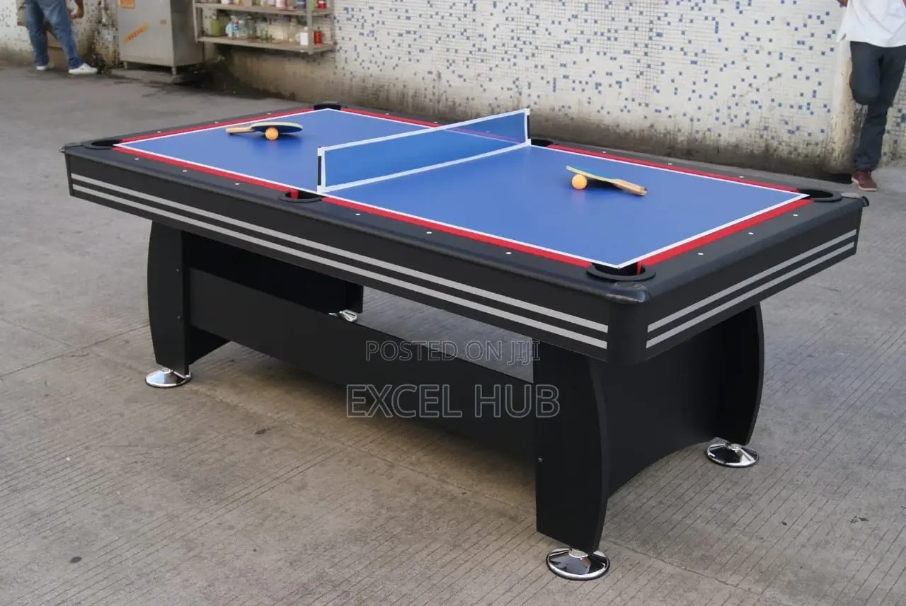 3 in 1 7ft Pool Table (Table Tennis, Hockey and Tennis)