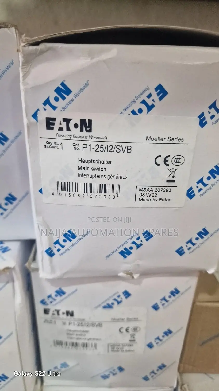 Eaton Moeller Main Isolator Switch P1-25/I2/SVB