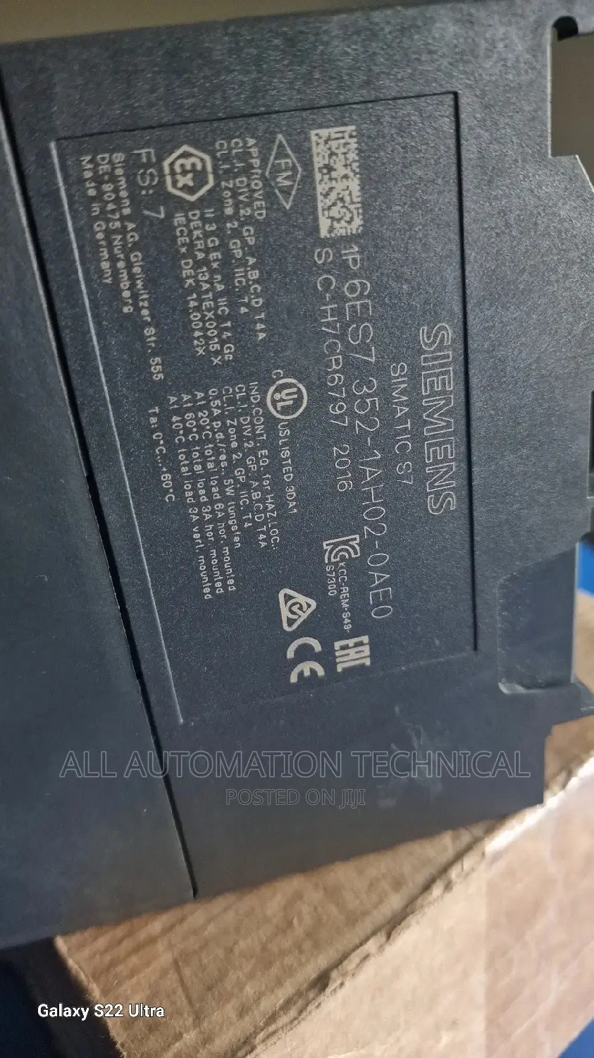 Siemens 6es7352-1ah02-0ae0 Cam Controller Fm 352
