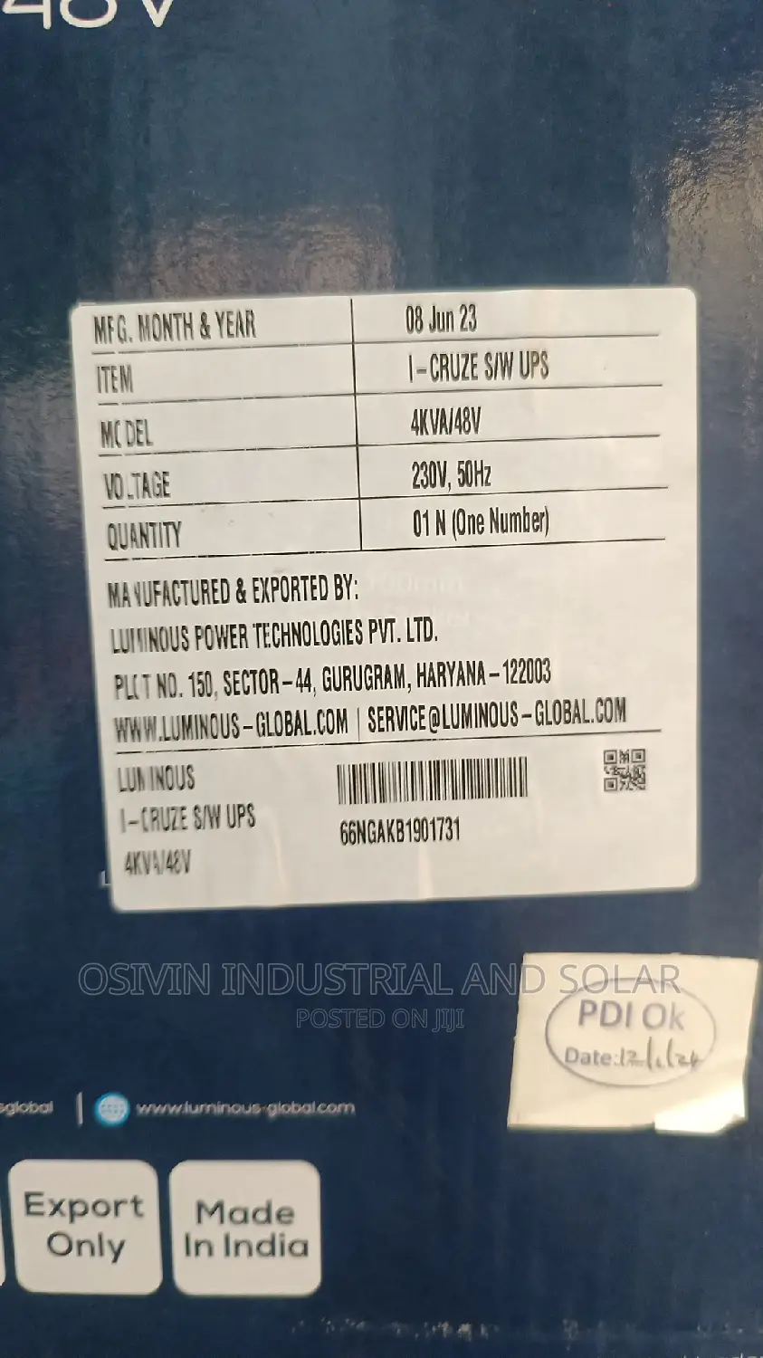 4kva Luminous Inverter 48v