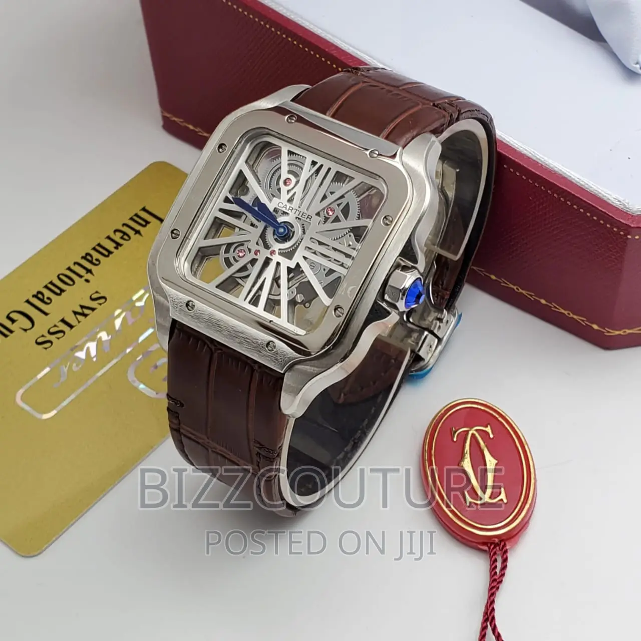 Original CARTIER Leather Strap Watch Available in Store