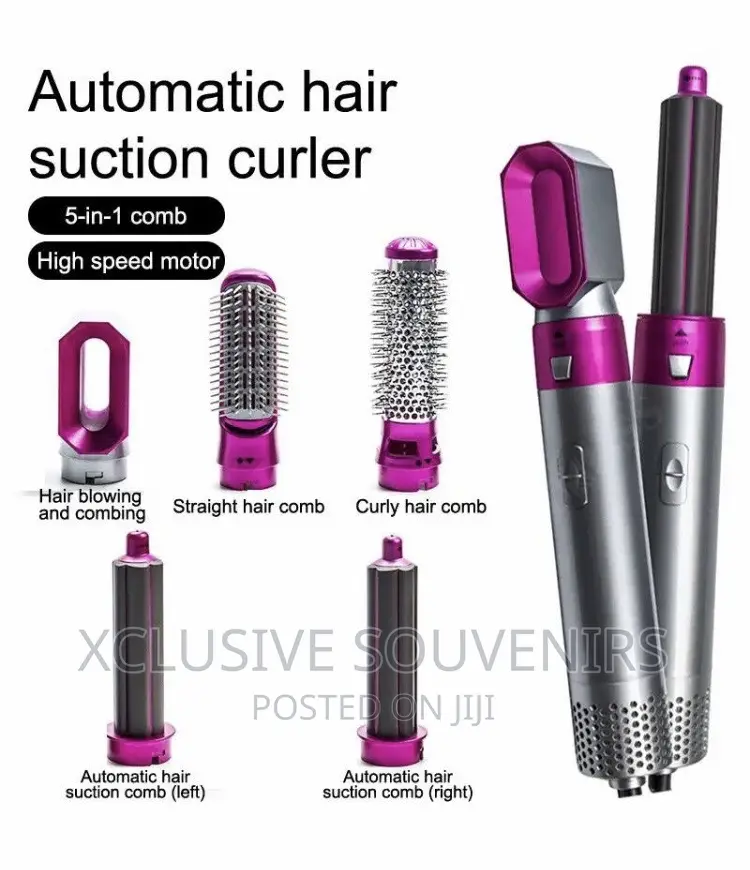 5 In 1 Hot Air Comb For Curling And Straightening Hair