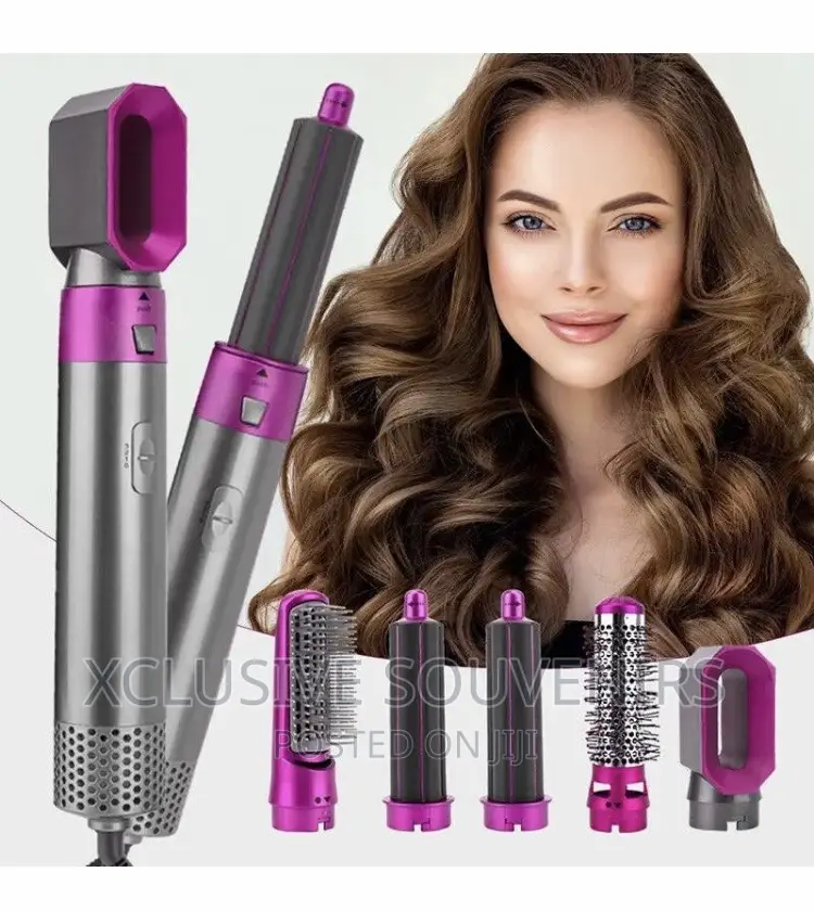 5 In 1 Hot Air Comb For Curling And Straightening Hair